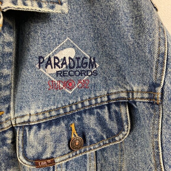 Mens‎ Lee Classic Denim Jean Jacket Paradigm Studios M - Picture 3 of 8